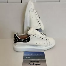 Men Alexander McQueen Studded Oversized White Black Size 43E US 10E Wide Shoes