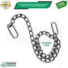 Calf Puller Chain 60" Apparatus Leg Catch Birth Cattle Veterinary Instrument