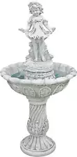 Outdoor Water Fountain - Nearly 4ft Tall Abigail's Bountiful Apron Garden D