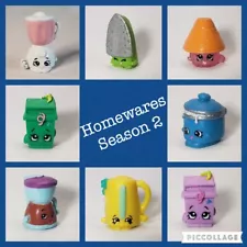 SHOPKINS Season 2 'HOMEWARES TEAM' Collectible Loose Figures **YOU CHOOSE**