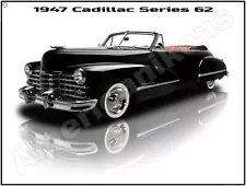 1947 Cadillac Series 62 New Metal Sign: Pristine Original Restoration!