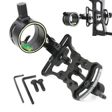 Single Pin Compound Bow Sight 1 Pin 0.019" Adjustable Archery Hunting Shooting