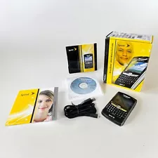 Blackberry 8830 World Edition Black w Charging Cord Disk & Box For Collectors