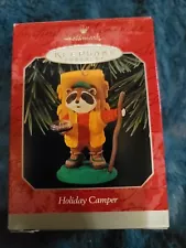 Hallmark Keepsake Ornament "Holiday Camper" 1998 Raccoon Christmas Ornament