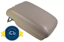 1995-2000 Lexus LS400 Center Console Beige Leather Armrest Top Lid Storage OEM (For: 2000 LS400)