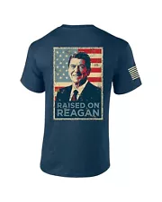 Reagan Bush Presidency Raised On Reagan Political Mens Short Sleeve T-shirt