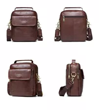 US Stock Big Sale Leather Men Shoulder Bag Messenger Crossbody Bag Handbag Gift