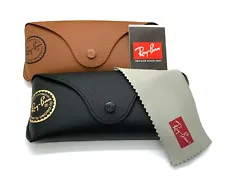 Ray ban Leather Pouch Universal Soft Sunglasses Case w/ Cleaning Cloth & GiftBox