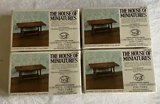 Lot Of 4 House Of Miniatures Connecticut Tavern Table Kits. Vintage