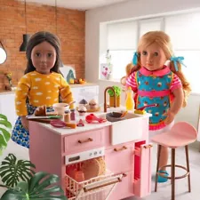 Our Generation Kitchen Island with Accessories for 18" Dolls