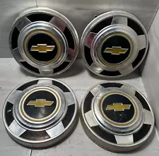 1973-1987 Chevrolet Truck 1/2 Ton Poverty Hub Caps 10.5" Dog dish Set 4 hubcaps