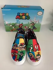 Super Mario Bros Slip on Shoes Officially Licensed Youth Unisex Multiple Sizes