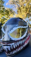 Venom Airbrushed Motocrcle Helmet