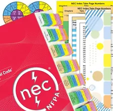 2023 NEC Code Book Various Shades of Red, Green, Blue, Black, White, and Gray