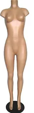 MN-236 Fleshtone Brazilian Plastic Headless Full Body Female Mannequin Form