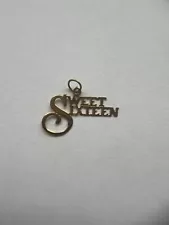 14k Gold SWEET 16 Charm Pendant Gift for Women