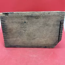 WWI M1917 Browning Machine Gun Wooden Dovetailed Wood Ammunition Ammo Box WW1