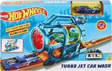 Hot Wheels Turbo Jet Car Wash Playset-New