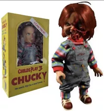 Chucky Action Figure 15" Childs Play 3 Talking Pizza Face Doll Mezco Toys