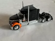 DCP 1:64 scale International Lonestar Truck / Tractor Only Black Orange Harley