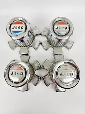 1968-1984 Jeep J10 Cherokee Wagoneer Center Cap OEM ELTRA - SET of 4 - VINTAGE