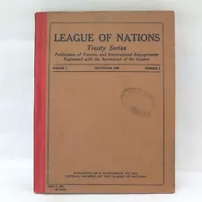 New ListingWW1 1920 LEAGUE OF NATIONS TREATY HANDBOOK WAR OFFICE LIBRARY BRITAIN FRANCE USA