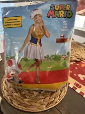 Super Mario Brothers Toad With Skirt Women's Costume Large