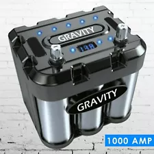 Gravity 1000A Car Audio Battery Stiffening Power Capacitor Mobile Stereo System