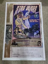 ORIGINAL 1977 "STAR WARS" CIRCUS STYLE 'D' MOVIE POSTER FOLDED