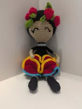 Hand Crocheted Mexican Doll 16"