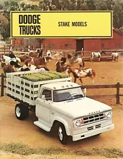 1968 Dodge Stake Models D100 D200 D300 Truck Sales Brochure