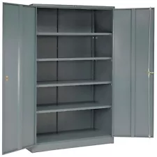 Global Industrial Unassembled Metal Storage Cabinet 48x24x78 Gray