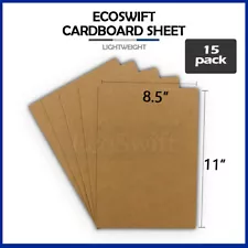 15 8.5x 11 EcoSwift Chipboard Cardboard Scrapbook Scrapbooking Sheets 8 1/2 x 11