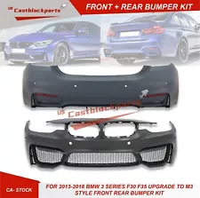 For 2013-2018 BMW 3 Series F30 F35 330I 320I Upgrade To M3 Style Bumper Body Kit (For: More than one vehicle)