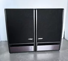 BOSE Model 141 Bookshelf Home Stereo Speakers Pair Grey Black Tested & Working