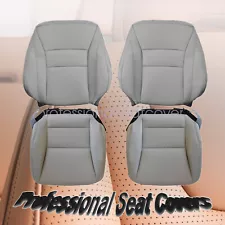 For 2013-2017 Honda Accord Driver Passenger Top & Bottom Seat Cover Gray