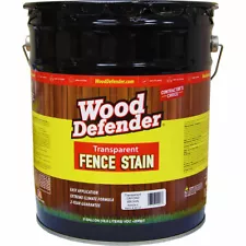 Wood Defender Transparent Fence Stain OXFORD BROWN 5-gallon