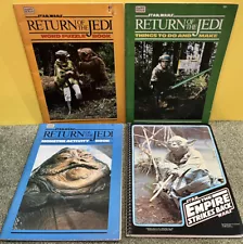 1983 Vintage Star Wars Return Of The Jedi Things To Do And Make Activity Book