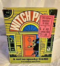 Extremely Rare Witch Pitch Board Game Parker Bros 1970 Complete Works Halloween