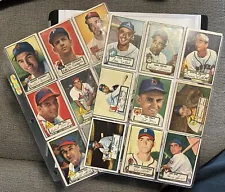 Lot Of 17 - 1952 Topps Baseball Cards LOW GRADE