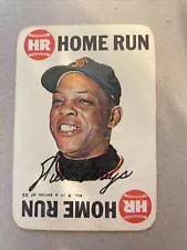 1968 Topps Baseball Card Game #8 Willie Mays