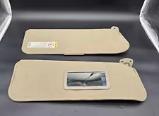 1995-1999 Silverado Sierra C1500 K1500 Sun Visors Sunvisors Tan Beige LH RH Pair