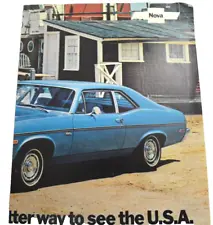 1972 Chevrolet Nova Building a Better Way To See USA Dealership Sales Brochure