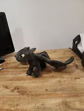 Toothless How To Train Your Dragon 20” Posable Wings Plush Closed Mouth 2017