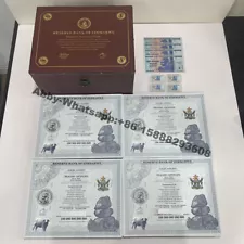 400pc/box Zimbabwe $100 trillion Containers Dollar Bill Paper Certificates gift