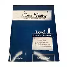 All About Reading Level 1 Teacher's Manual Marie Rippel 2nd Edition Book