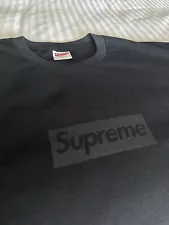 Supreme 23SS TONAL BOX LOGO TEE Black Size L