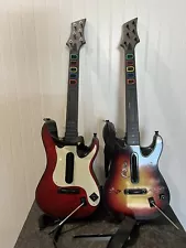 Set of 2 Guitar Hero Wireless Guitars for PS3