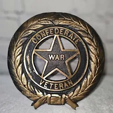 Bronze Or Brass Confederate War Vetran Grave Marker