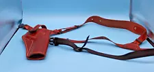 Galco Great Alaskan Shoulder System Right Hand Tan Holster -GA128 & Body Harnest